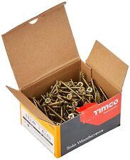 WOOD SCREW TIMCO SOLO YELLOW POZI COUNTERSUNK WOOD SCREWS FLAT PHILLIP HEAD ZINC